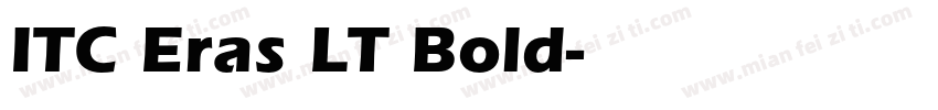ITC Eras LT Bold字体转换